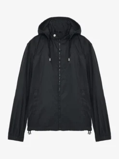 Giacca a vento con motivo Skull in jacquard da Uomo in Nero