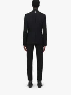 Giacca monopetto con ricamo costellazione da Uomo in Nero