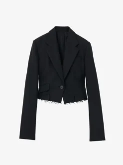 Giacca monopetto corta da Donna in Nero