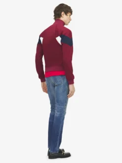 Giacca sportiva con logo McQueen da Uomo in Rosso