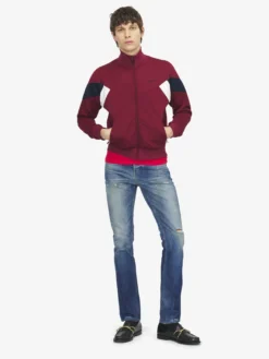 Giacca sportiva con logo McQueen da Uomo in Rosso
