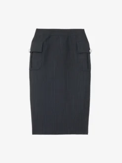 Gonna a tubino a righe da Donna in Blu Navy