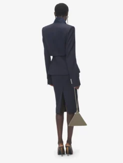 Gonna a tubino da Donna in Blu Navy