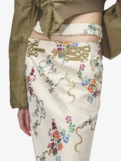 Gonna a tubino floreale estiva da Donna in Multicolore