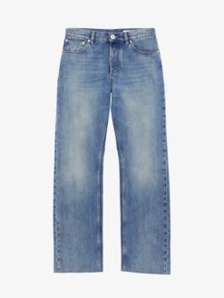 Jeans a gamba dritta da Uomo in Washed Blue