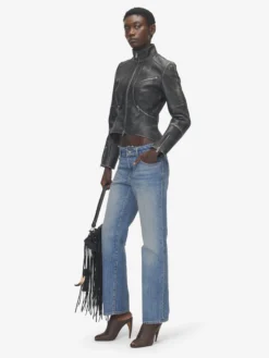 Jeans con vita destrutturata da Donna in Washed Blue