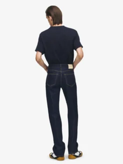 Jeans slim in denim da Uomo in Indaco