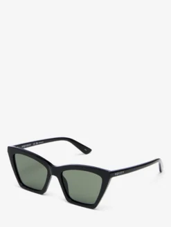 Occhiali da sole Cat-eye geometrici Spike da Donna in Nero/Fumé