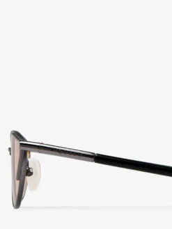Occhiali da sole cat-eye sottili con T-Bar da Donna in Arancio Bruciato