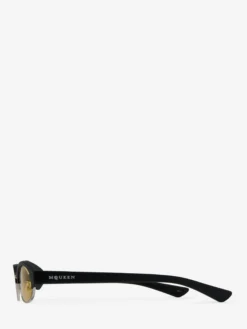 Occhiali da sole McQueen Ellipse in Nero/ Giallo