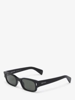 Occhiali da sole Panthos con rivetti T-Bar da Donna in Nero