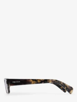 Occhiali da sole Panthos con rivetti T-Bar da Donna in Nero/Marrone