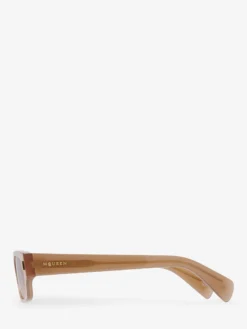 Occhiali da sole Panthos con rivetti T-Bar da Donna in Marrone