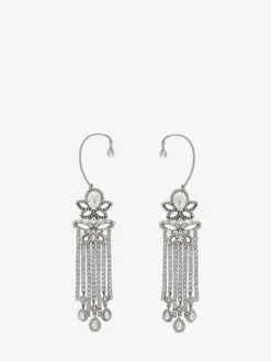 Orecchini Chandelier da Donna in Finitura argento anticato