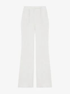 Pantaloni Bootcut da Donna in Avorio Chiaro