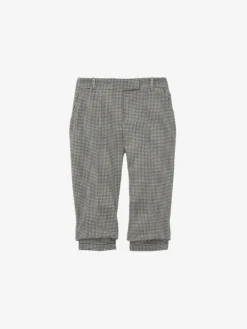 Pantaloni Capri sartoriali con motivo vichy da Donna in Nero/Avorio