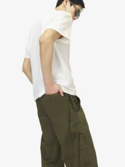 Pantaloni con dettaglio lacci da Uomo in Verde