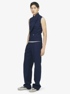 Pantaloni sartoriali da Uomo in Indaco