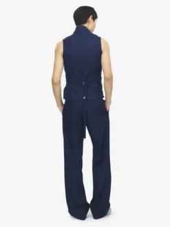 Pantaloni sartoriali da Uomo in Indaco