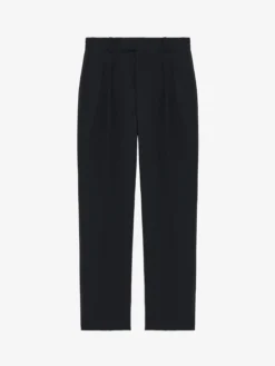 Pantaloni smoking con dettaglio plissettato da Uomo in Nero