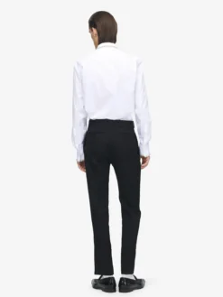 Pantaloni Smoking da Uomo in Nero