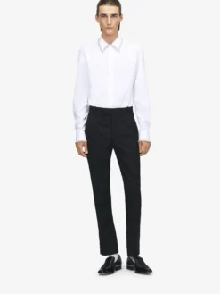 Pantaloni Smoking da Uomo in Nero