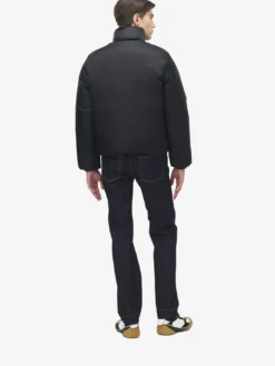 Piumino in jacquard Skull da Uomo in Nero