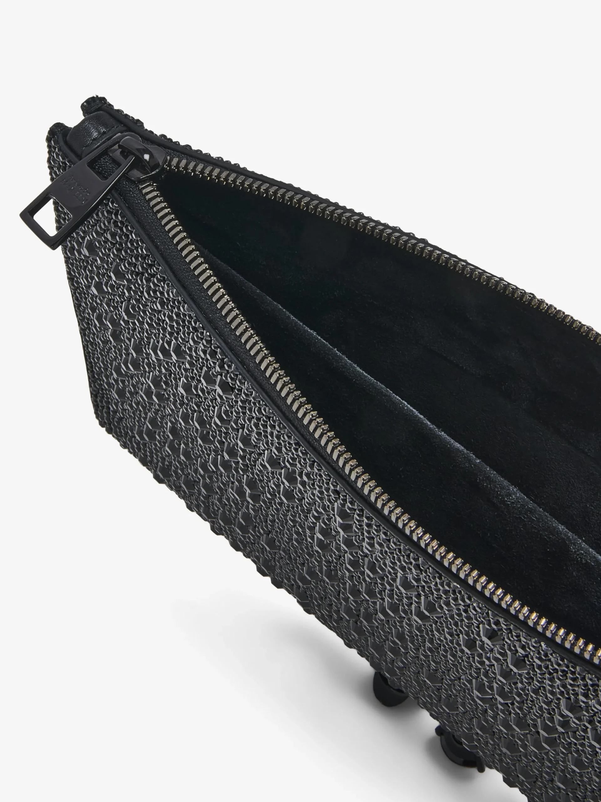 Pochette piatta Knuckle da Donna in Nero