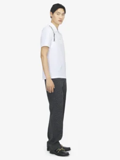 Polo Harness da Uomo in Bianco Ottico
