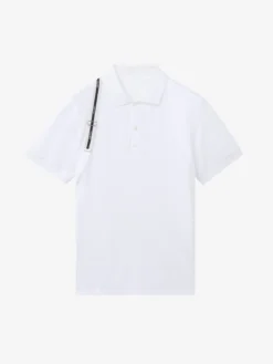 Polo Harness da Uomo in Bianco Ottico