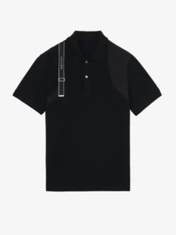 Polo Harness da Uomo in Nero