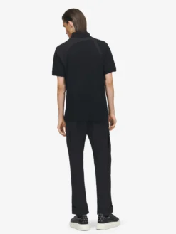 Polo Harness da Uomo in Nero