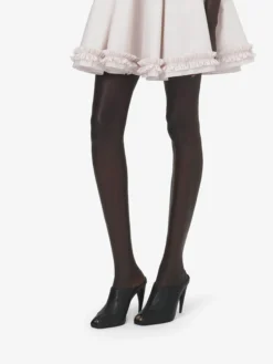 Sandali con tacco a corno da Donna in Nero