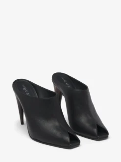Sandali con tacco a corno da Donna in Nero