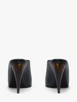 Sandali con tacco a corno da Donna in Nero