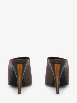 Sandali con tacco a corno da Donna in Marrone