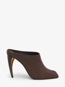 Sandali con tacco a corno da Donna in Marrone
