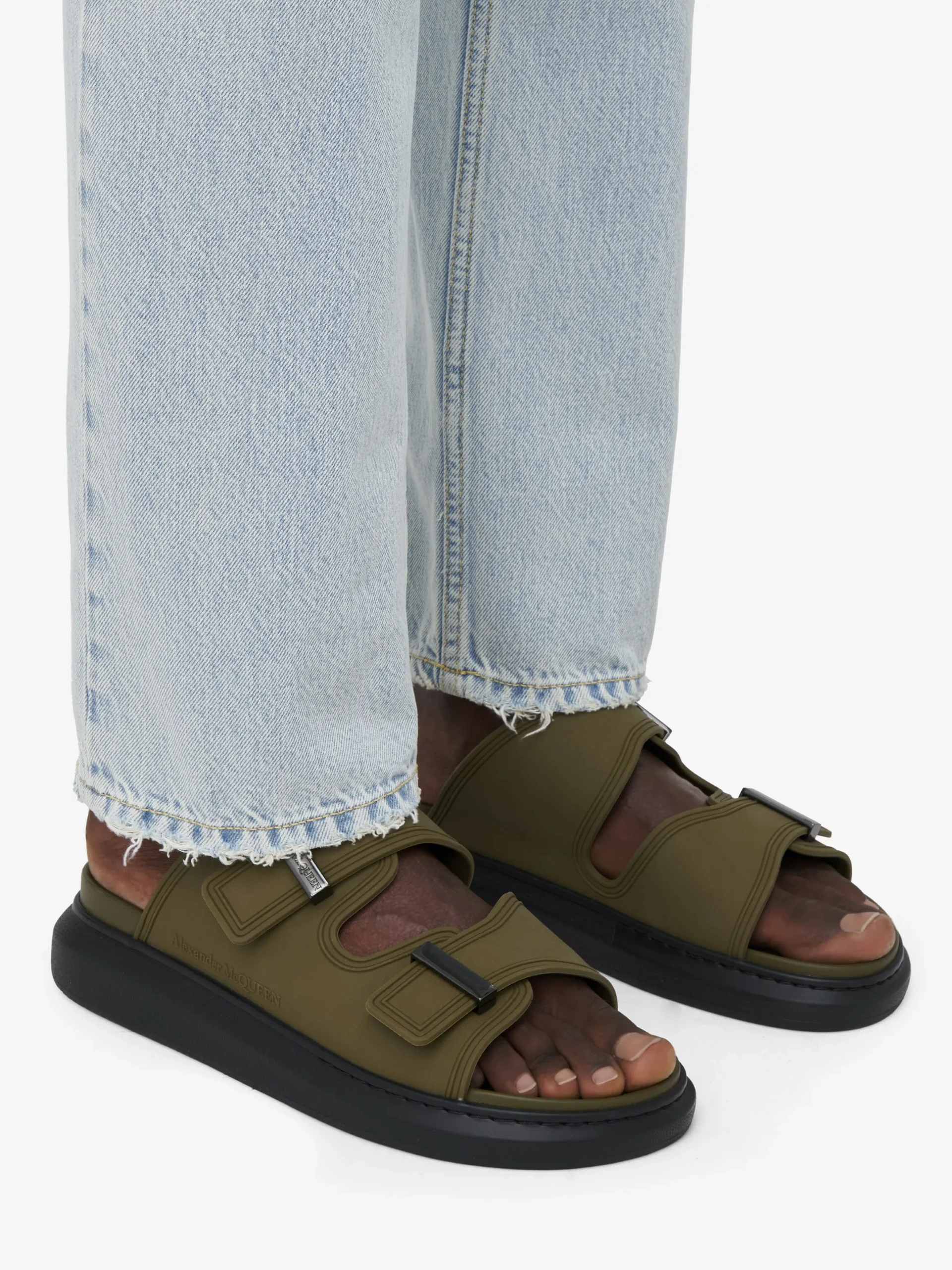 Sandali Hybrid da Uomo in Kaki