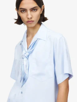 Sciarpa Skull a nastro da Donna in Azzurro