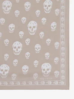Sciarpa Skull classica da Donna in Avorio/Beige
