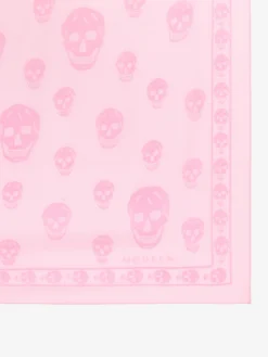 Sciarpa Skull classica da Donna in Rosa