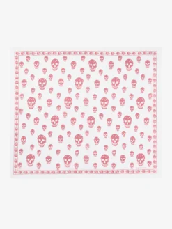 Sciarpa Skull classica da Donna in Avorio/Blush
