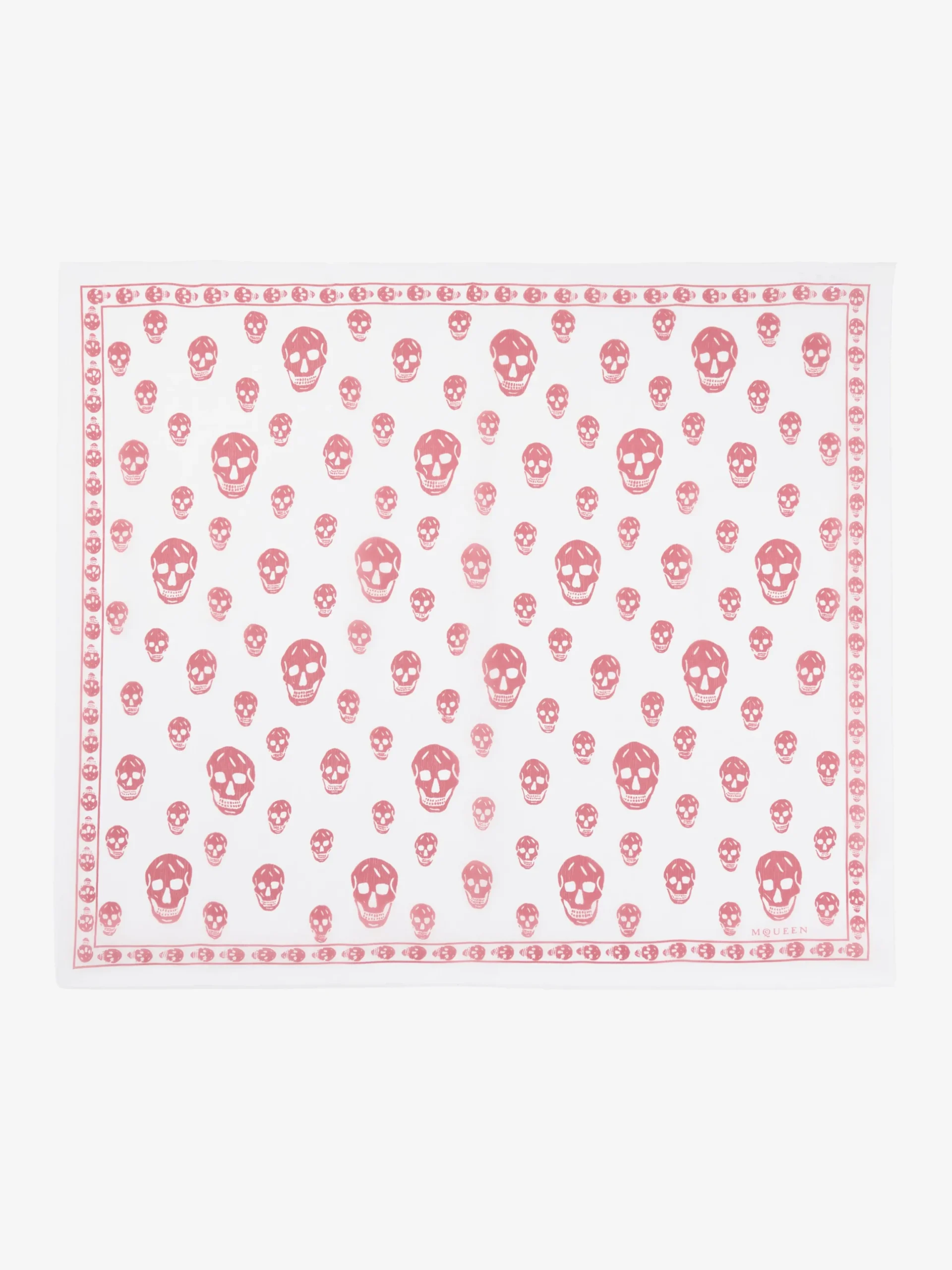 Sciarpa Skull classica da Donna in Avorio/Blush