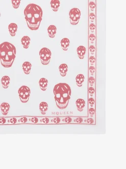 Sciarpa Skull classica da Donna in Avorio/Blush