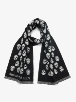 Sciarpa Skull da Donna in Nero
