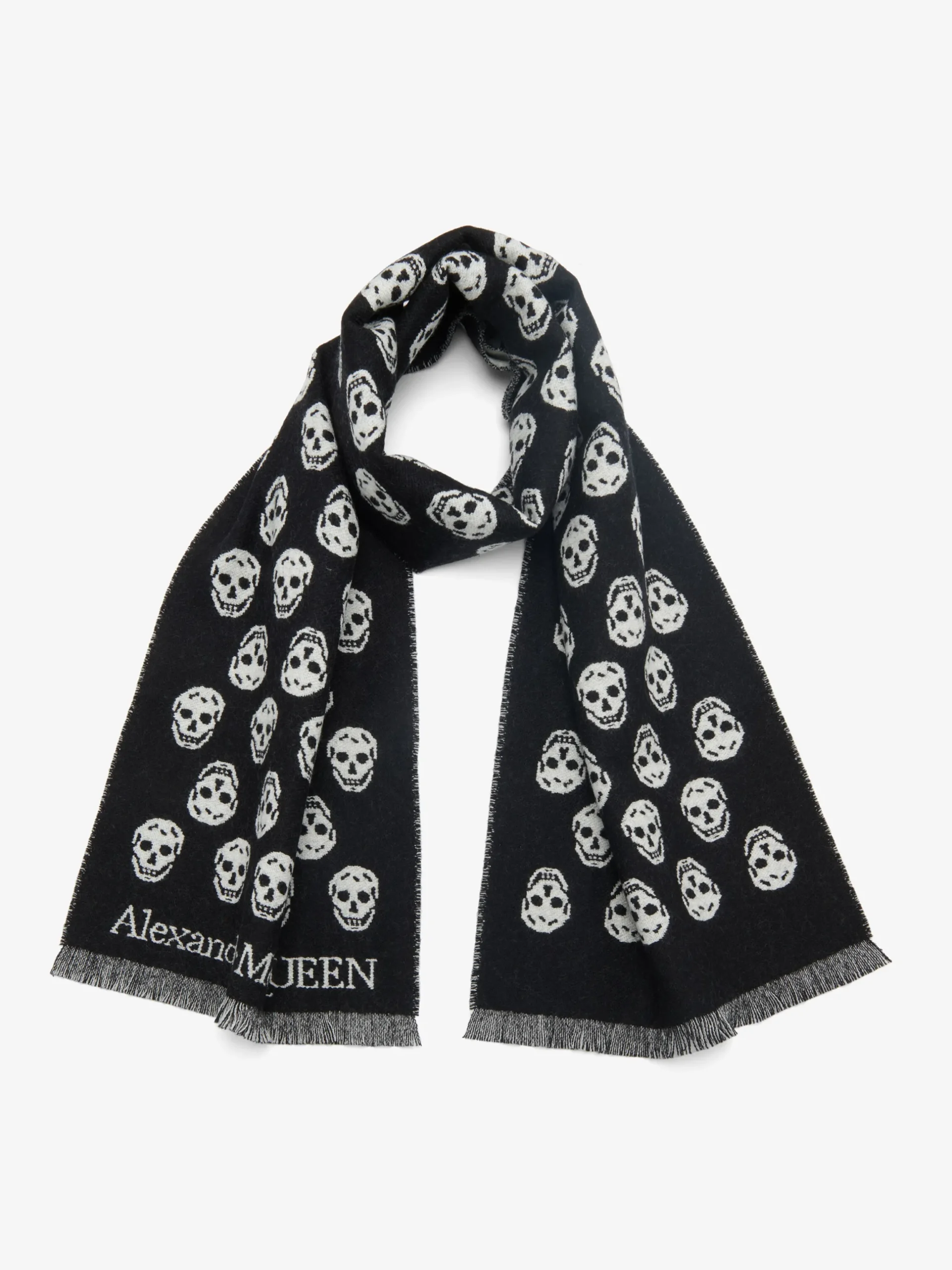 Sciarpa Skull da Donna in Nero