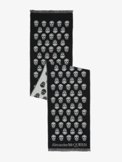 Sciarpa Skull da Donna in Nero