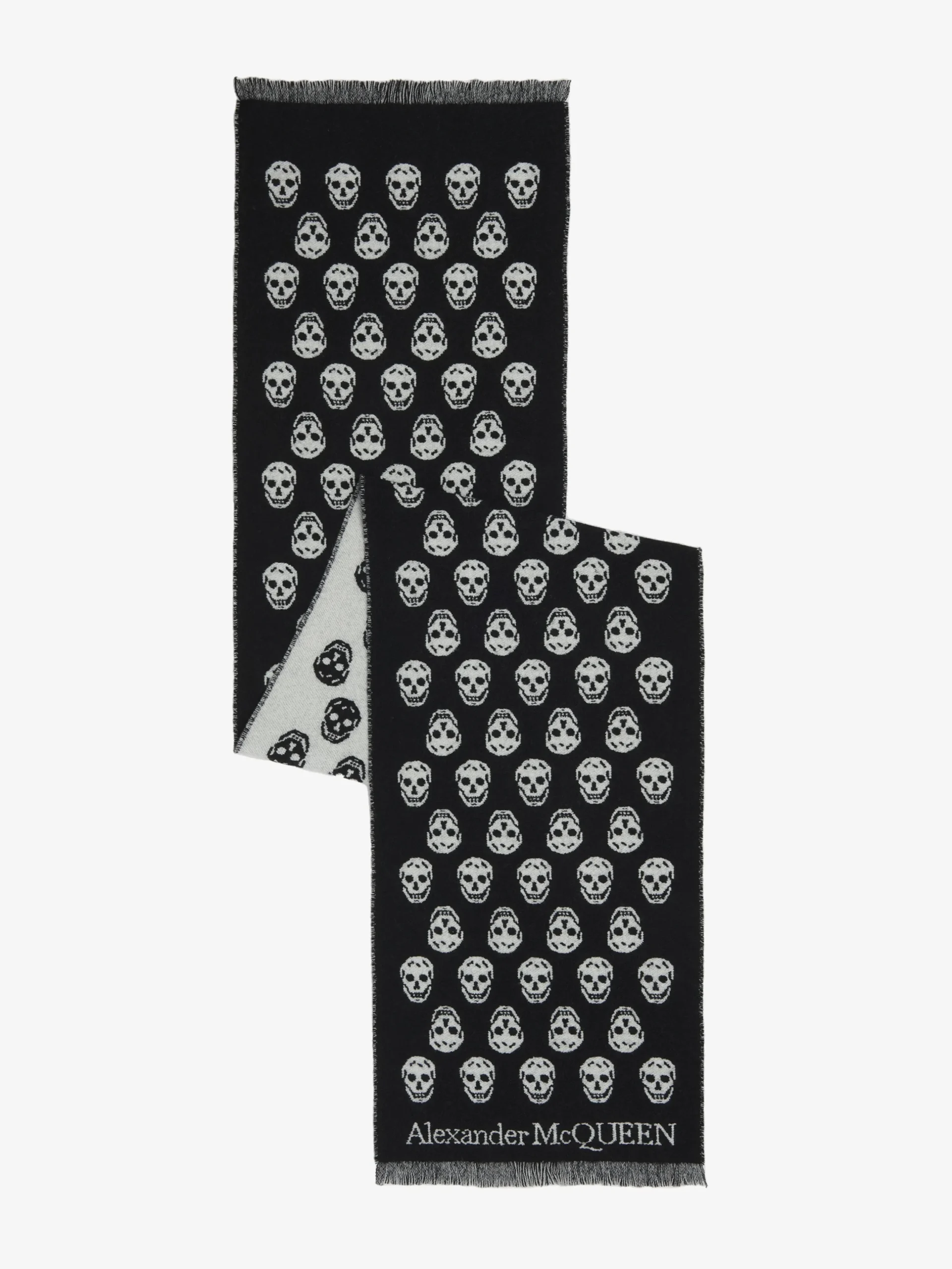 Sciarpa Skull da Donna in Nero
