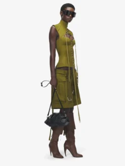 Shorts cargo oversize da Donna in Verde oliva