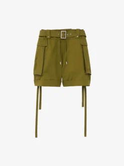Shorts cargo oversize da Donna in Verde oliva